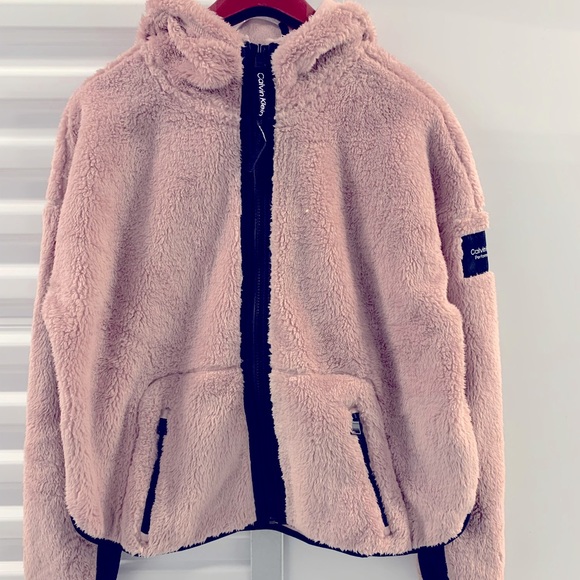 Calvin Klein Jackets \u0026 Coats | New Calvin Klein Sherpa Jacket, Pink, Large | Color: Pink | Size: L | Suzzanie's Closet
